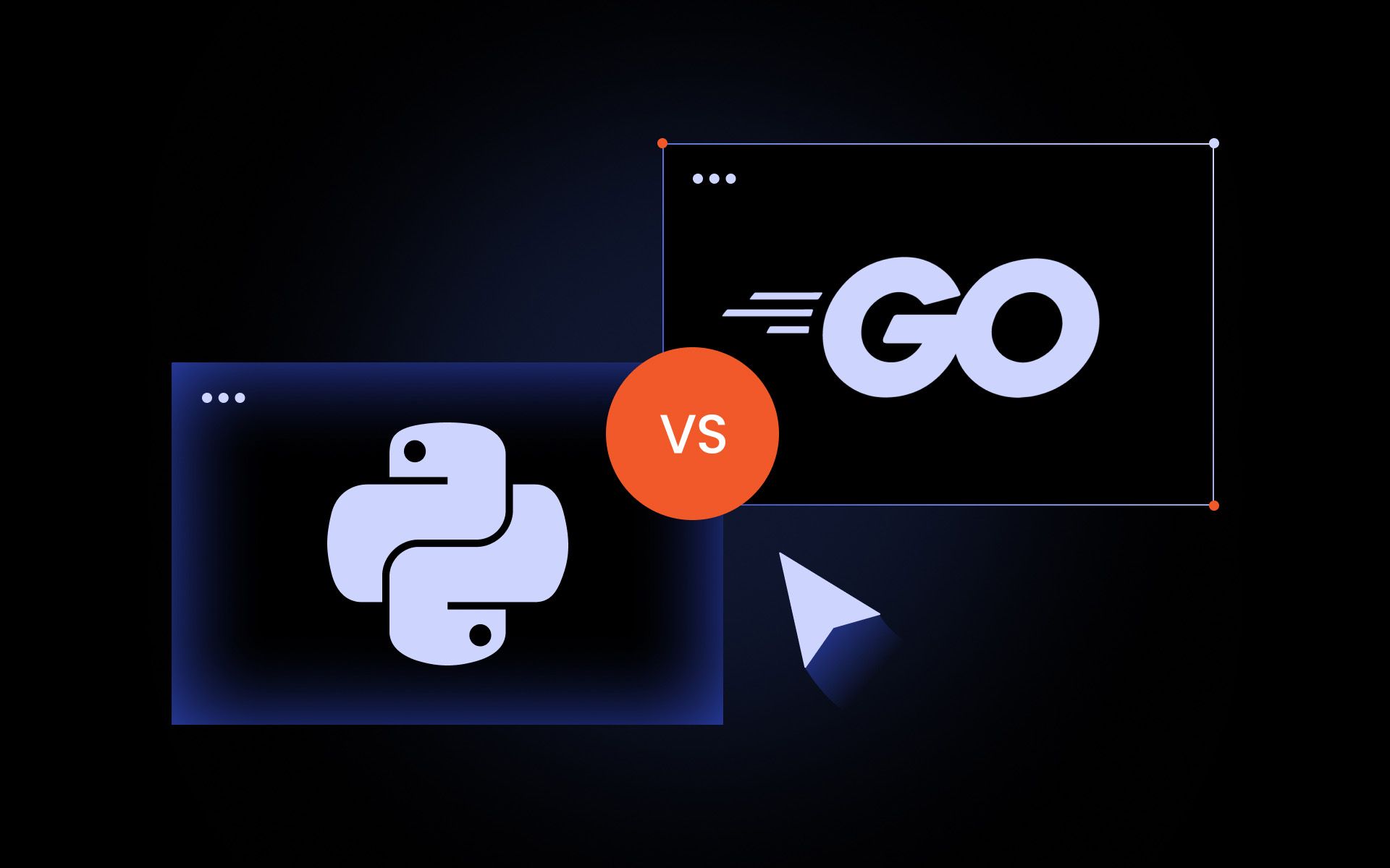 Blog Go vs Python cover